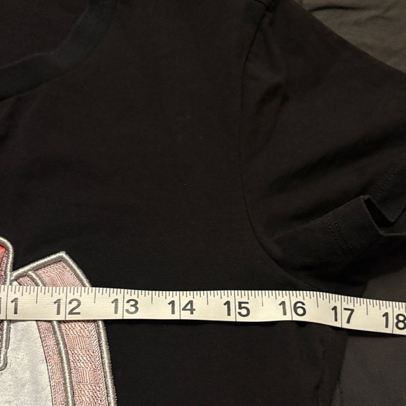 Hermes Black Tee with Multicolor Saddle Design - Picture 4 of 5